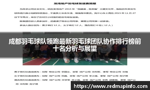 成都羽毛球队领跑最新羽毛球团队协作排行榜前十名分析与展望