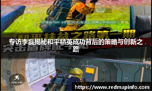 专访李磊揭秘和平精英成功背后的策略与创新之路
